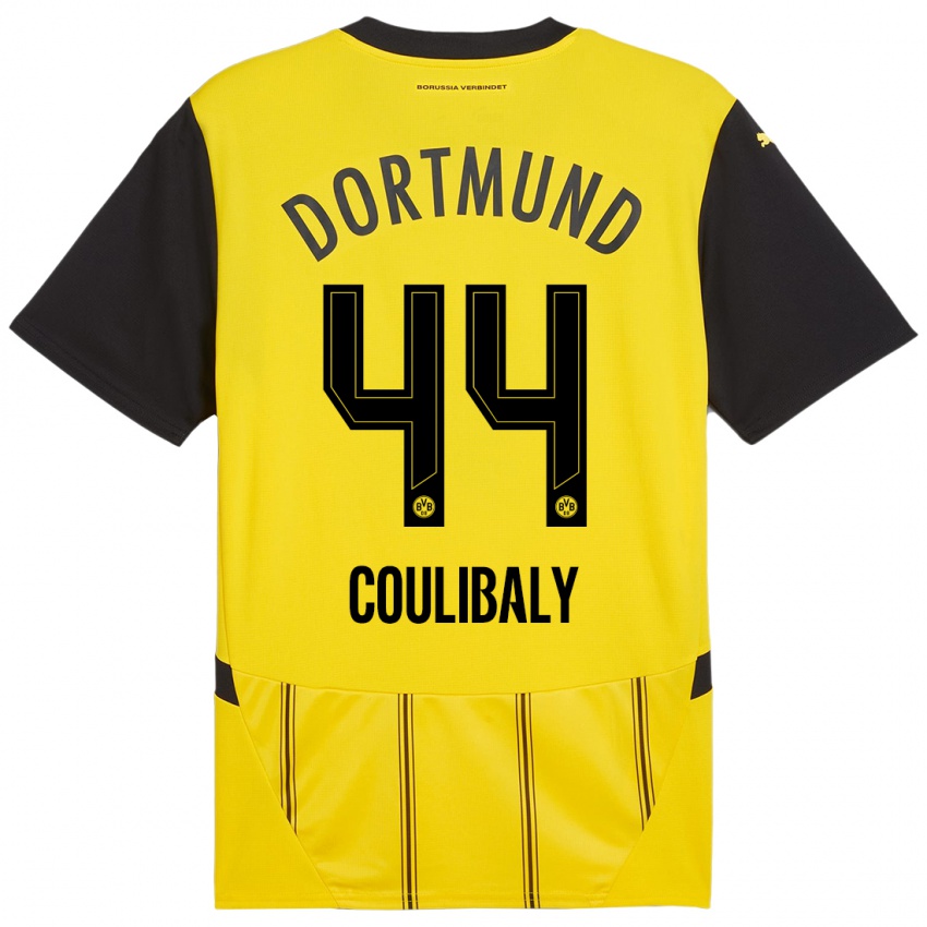 Niño Camiseta Soumaila Coulibaly #44 Amarillo Negro 1ª Equipación 2024/25 La Camisa Perú