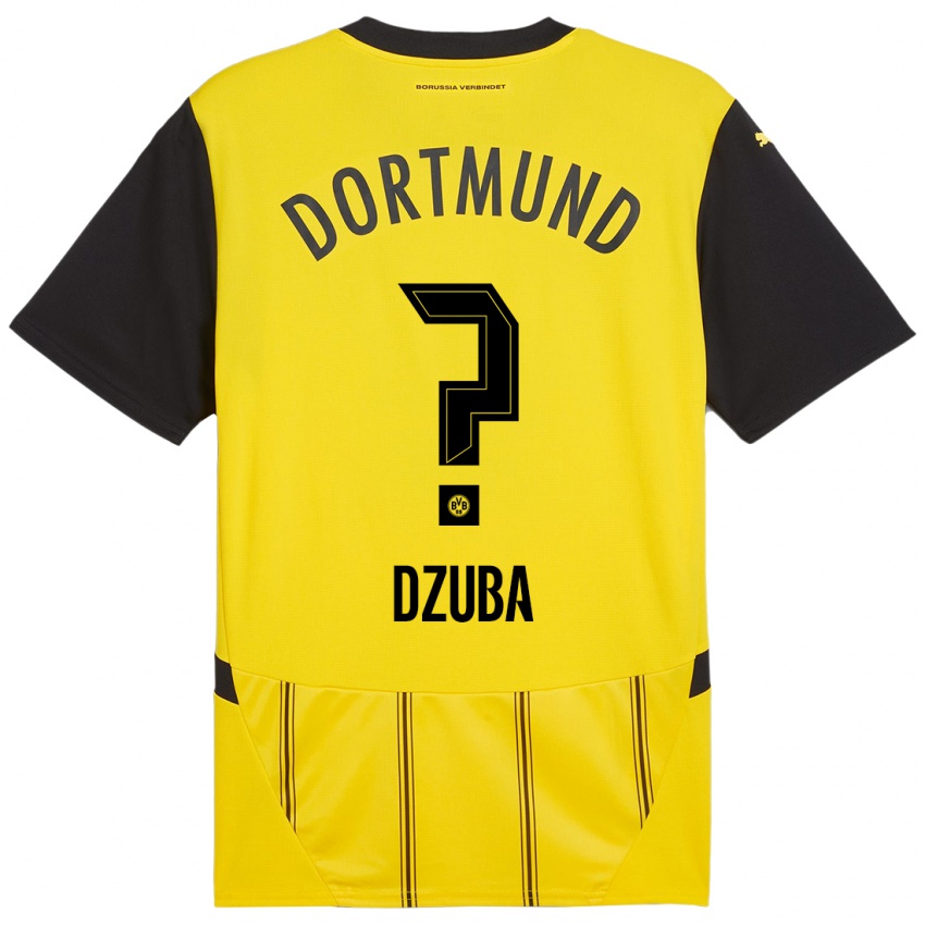 Niño Camiseta Fabian Dzuba #0 Amarillo Negro 1ª Equipación 2024/25 La Camisa Perú