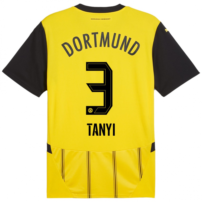 Niño Camiseta Paul Tanyi #3 Amarillo Negro 1ª Equipación 2024/25 La Camisa Perú