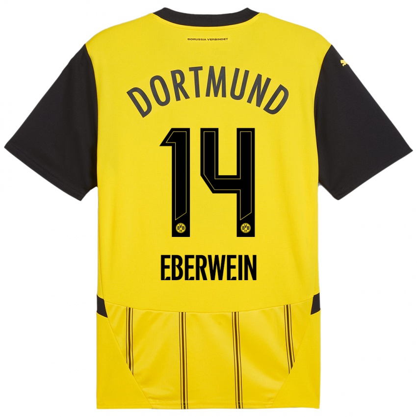 Niño Camiseta Michael Eberwein #14 Amarillo Negro 1ª Equipación 2024/25 La Camisa Perú