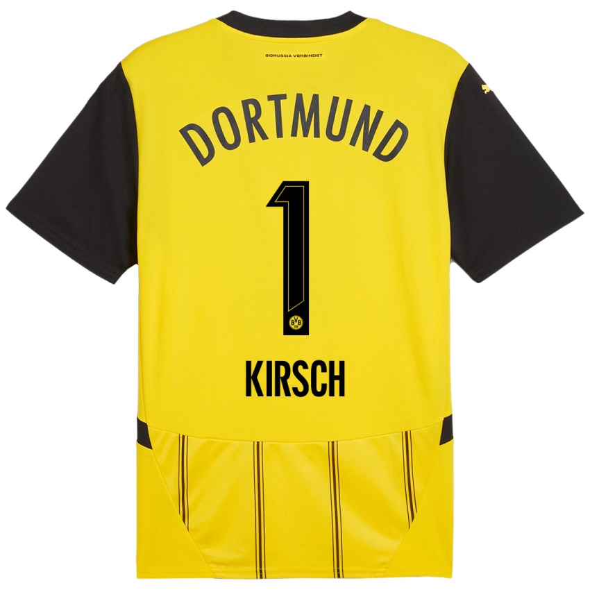 Niño Camiseta Marian Kirsch #1 Amarillo Negro 1ª Equipación 2024/25 La Camisa Perú