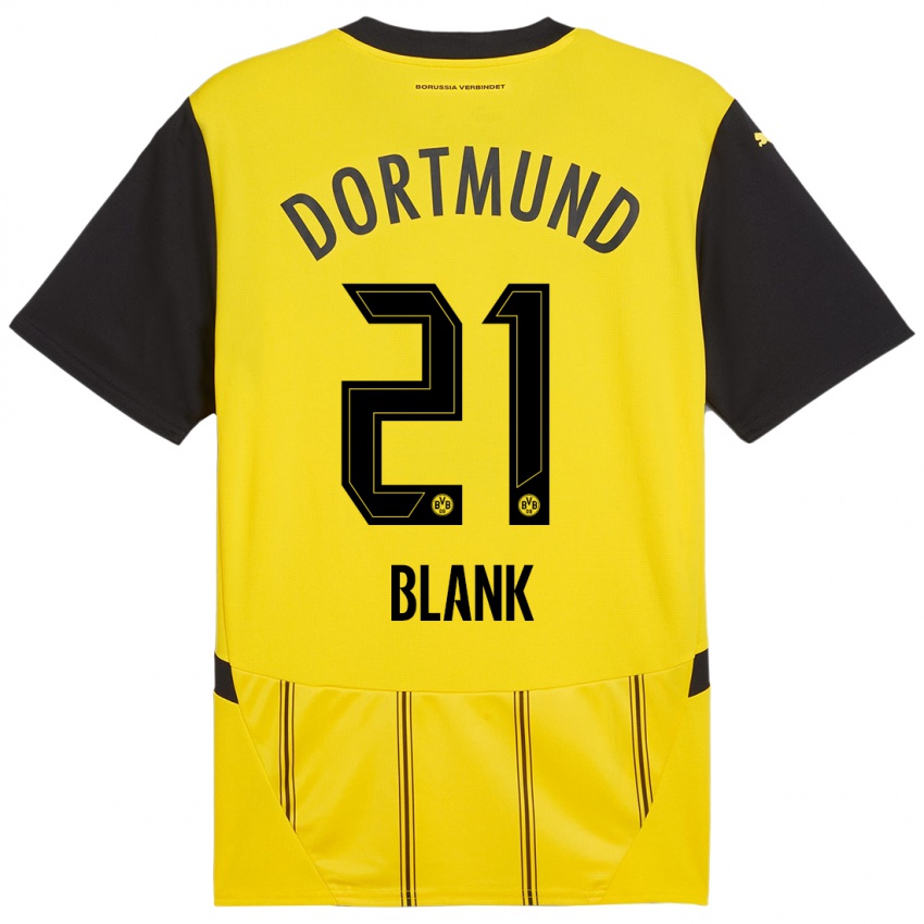 Niño Camiseta Hendry Blank #21 Amarillo Negro 1ª Equipación 2024/25 La Camisa Perú