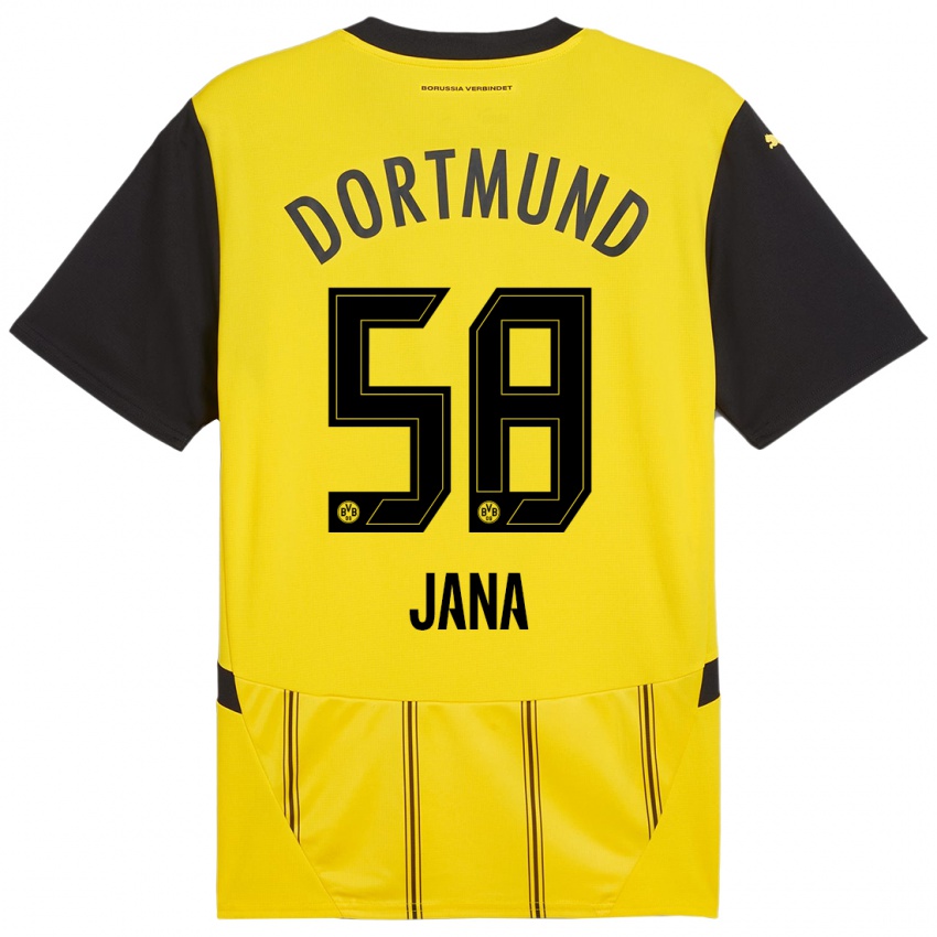 Niño Camiseta Nordberg Jana #58 Amarillo Negro 1ª Equipación 2024/25 La Camisa Perú