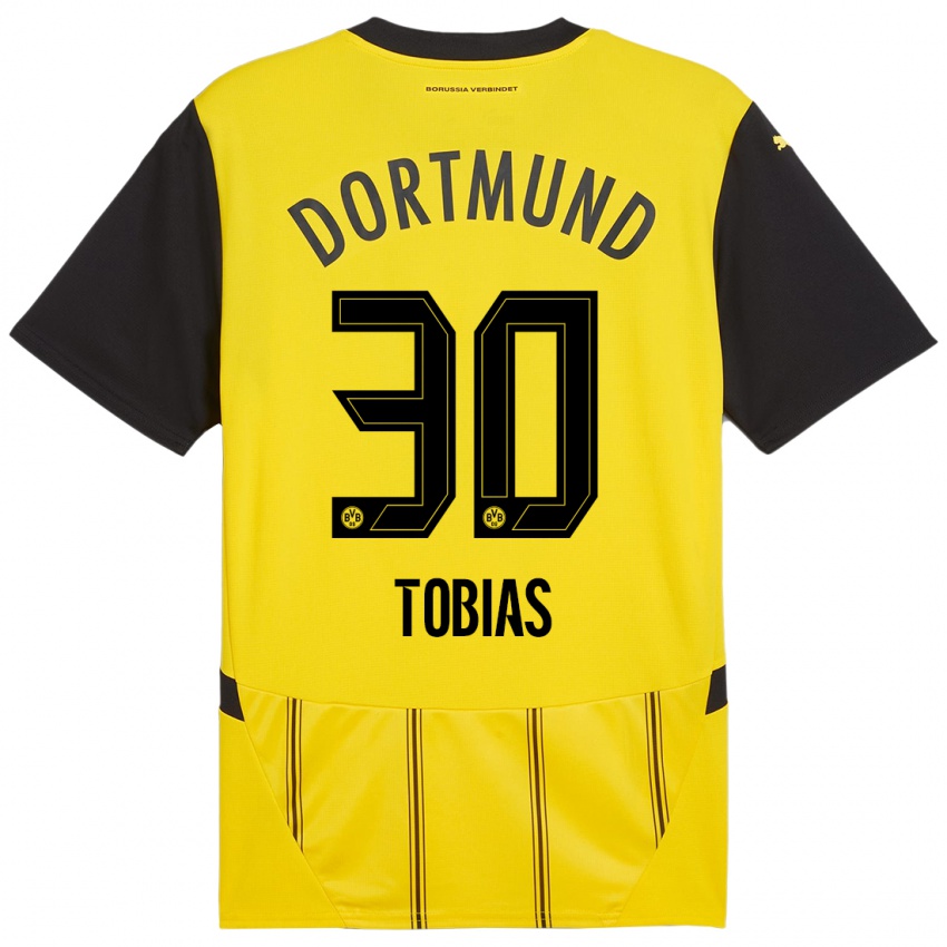 Niño Camiseta Vogt Tobias #30 Amarillo Negro 1ª Equipación 2024/25 La Camisa Perú