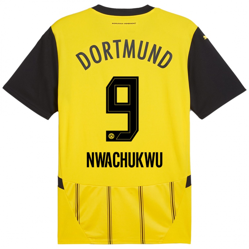 Niño Camiseta Isaak Nwachukwu #9 Amarillo Negro 1ª Equipación 2024/25 La Camisa Perú