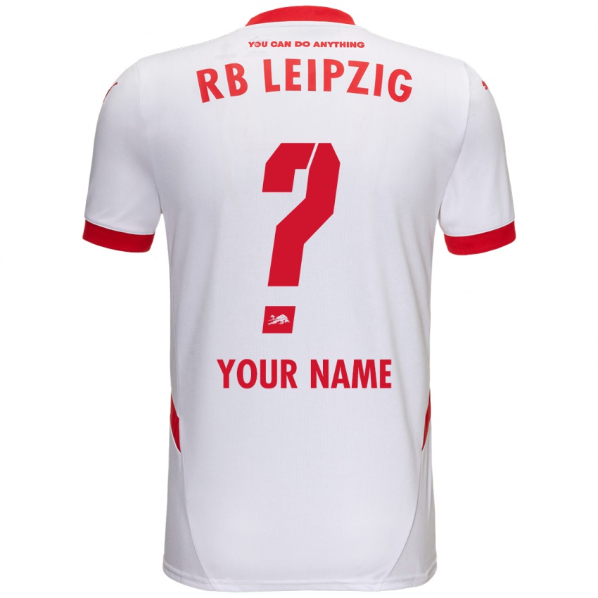 Niño Camiseta Su Nombre #0 Blanco Rojo 1ª Equipación 2024/25 La Camisa Perú