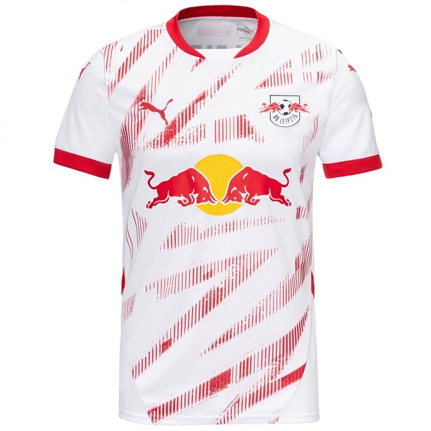 Niño Camiseta Lara Marti #30 Blanco Rojo 1ª Equipación 2024/25 La Camisa Perú