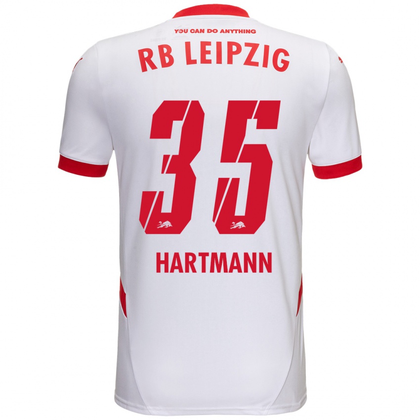 Niño Camiseta Fabrice Hartmann #35 Blanco Rojo 1ª Equipación 2024/25 La Camisa Perú