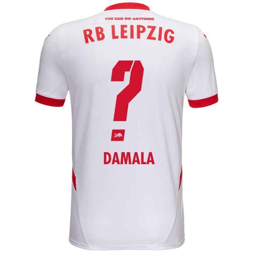 Niño Camiseta Bilal Damala #0 Blanco Rojo 1ª Equipación 2024/25 La Camisa Perú