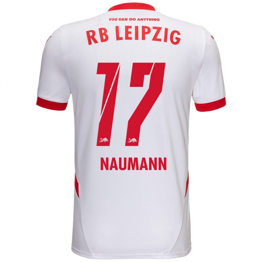 Niño Camiseta Carlos Naumann #17 Blanco Rojo 1ª Equipación 2024/25 La Camisa Perú