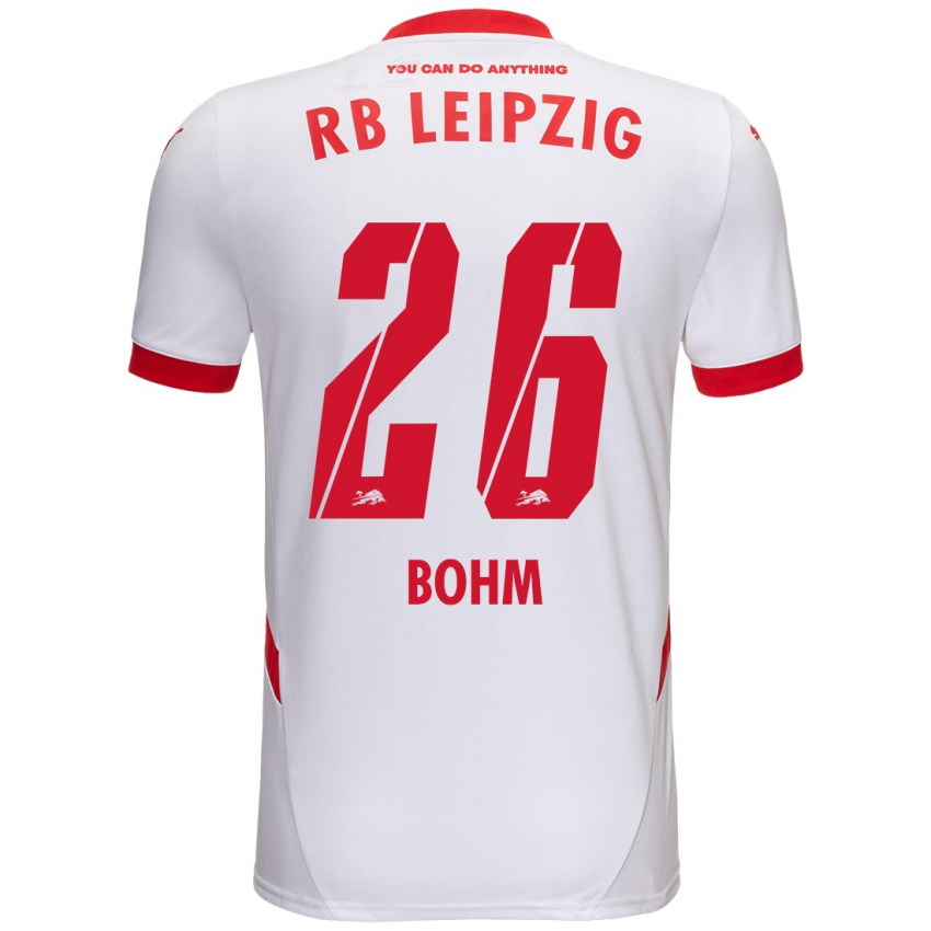 Niño Camiseta Pepe Böhm #26 Blanco Rojo 1ª Equipación 2024/25 La Camisa Perú