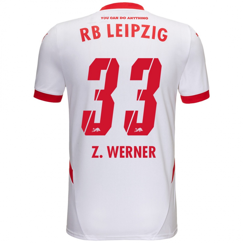 Niño Camiseta Zoé Werner #33 Blanco Rojo 1ª Equipación 2024/25 La Camisa Perú