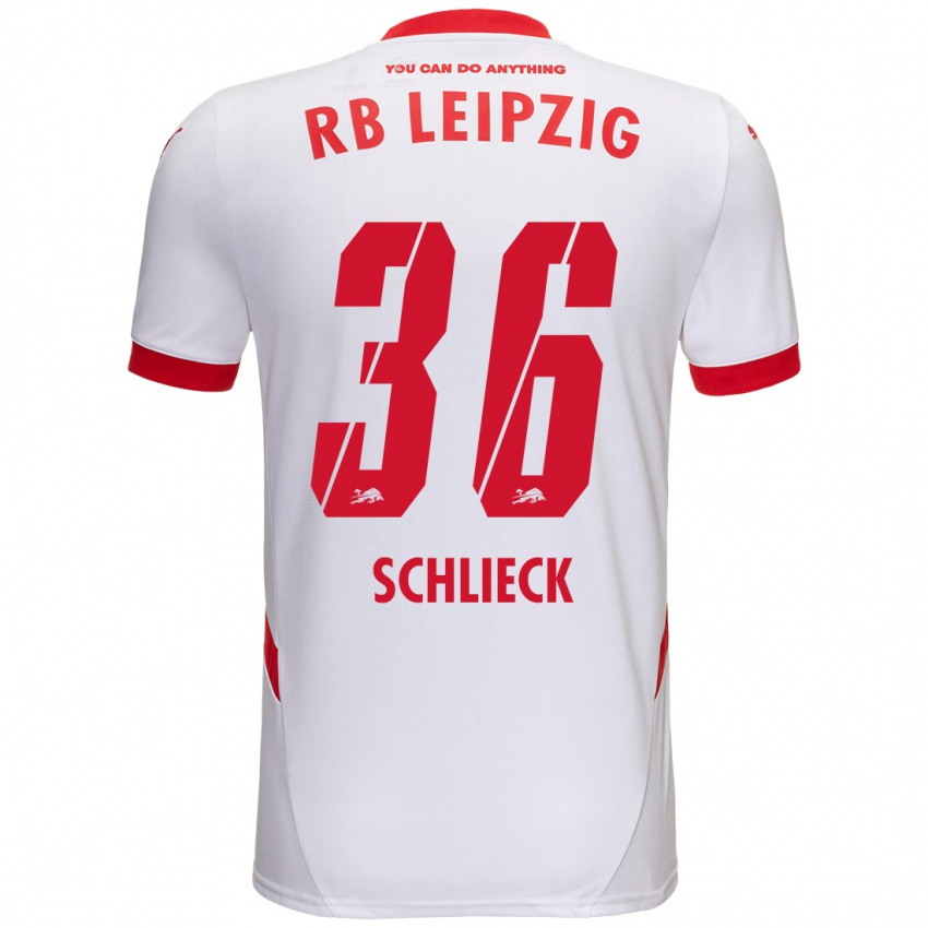 Niño Camiseta Timo Schlieck #36 Blanco Rojo 1ª Equipación 2024/25 La Camisa Perú