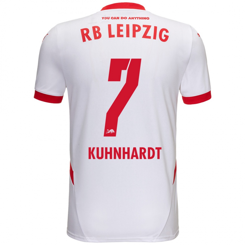 Niño Camiseta Paul Kühnhardt #7 Blanco Rojo 1ª Equipación 2024/25 La Camisa Perú