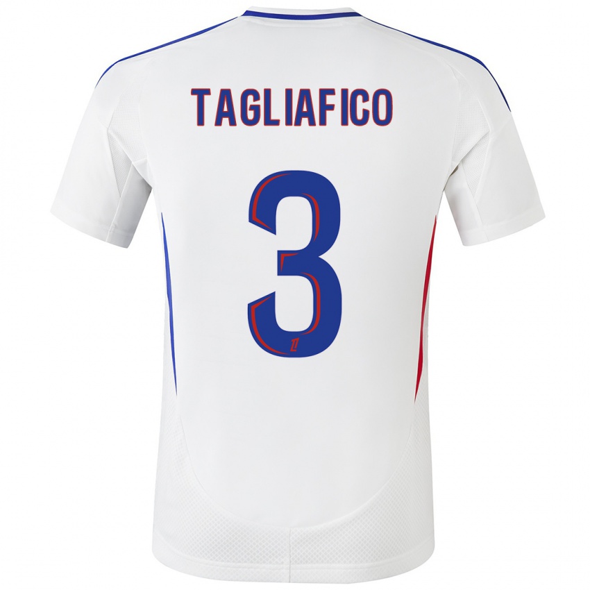 Niño Camiseta Nicolas Tagliafico #3 Blanco Azul 1ª Equipación 2024/25 La Camisa Perú