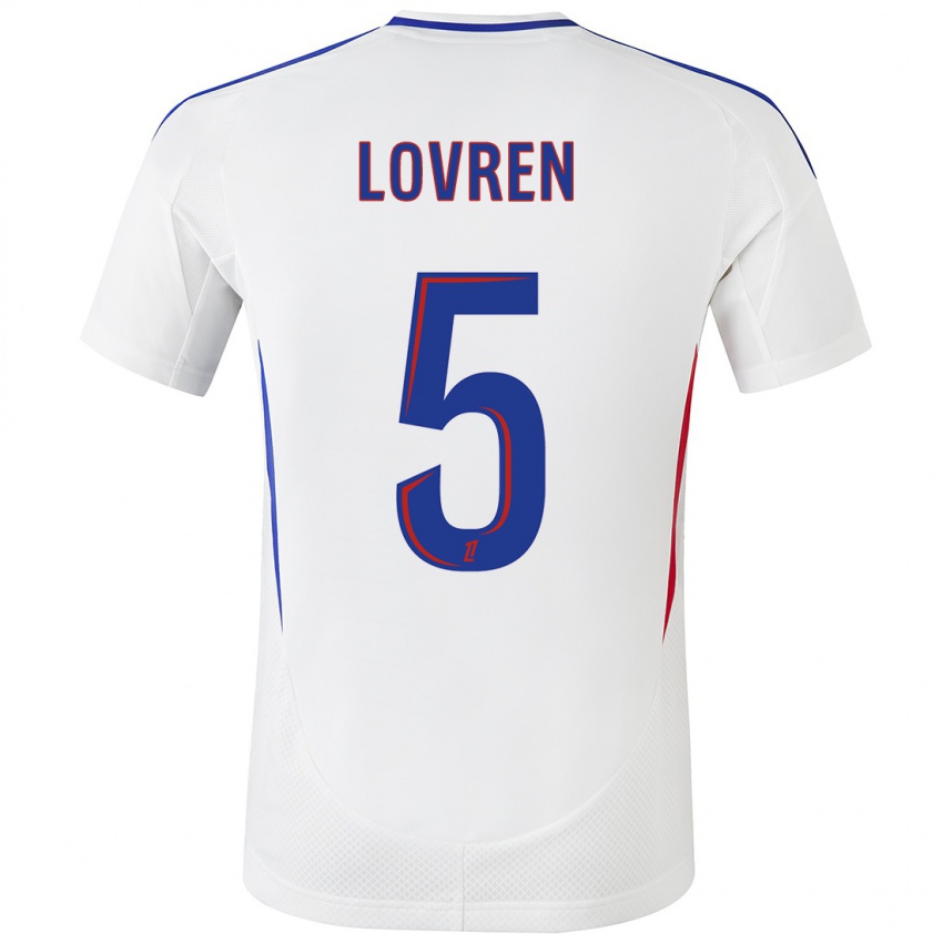 Niño Camiseta Dejan Lovren #5 Blanco Azul 1ª Equipación 2024/25 La Camisa Perú