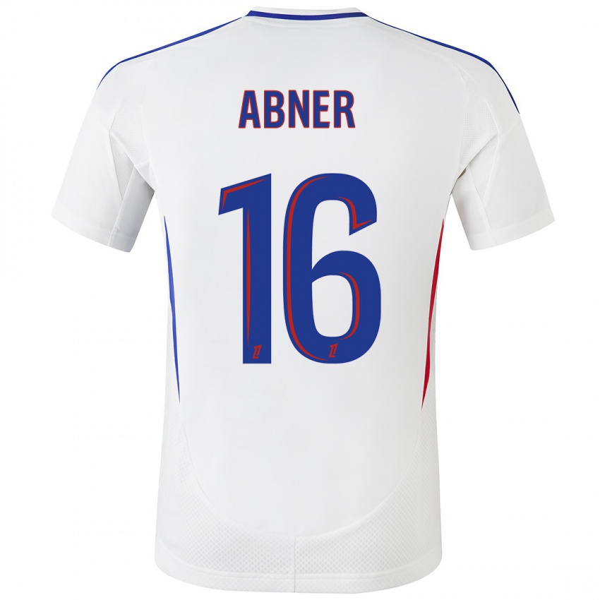 Niño Camiseta Abner #16 Blanco Azul 1ª Equipación 2024/25 La Camisa Perú