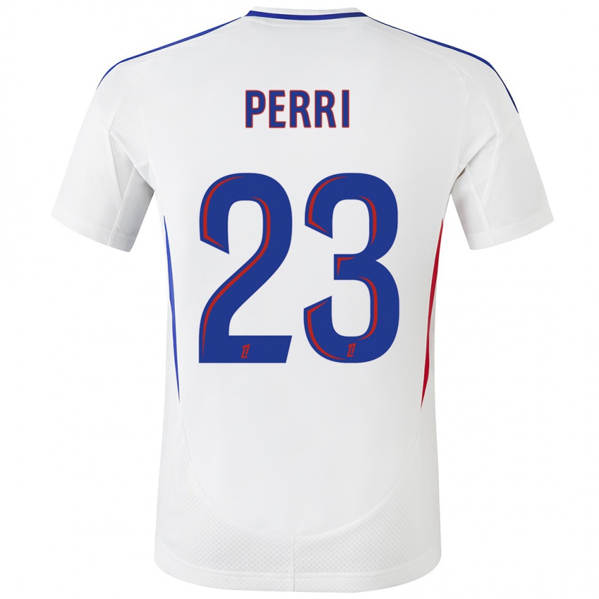 Niño Camiseta Lucas Perri #23 Blanco Azul 1ª Equipación 2024/25 La Camisa Perú