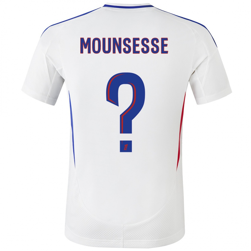 Niño Camiseta Jeremy Mounsesse #0 Blanco Azul 1ª Equipación 2024/25 La Camisa Perú