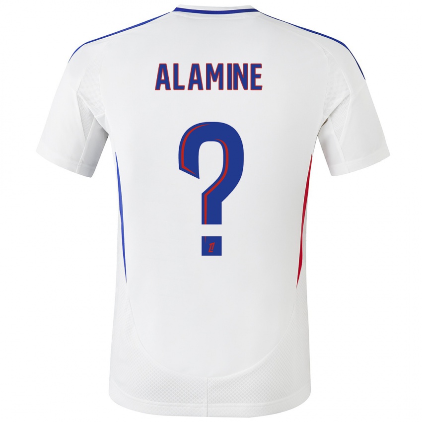 Niño Camiseta Ali Alamine #0 Blanco Azul 1ª Equipación 2024/25 La Camisa Perú