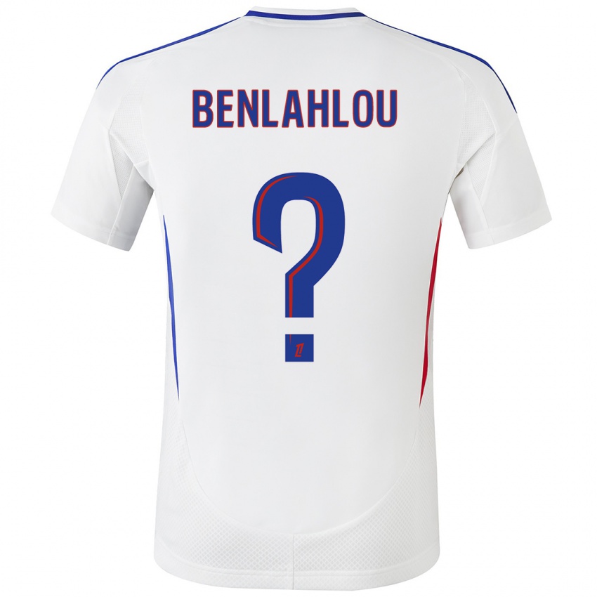 Niño Camiseta Daryll Benlahlou #0 Blanco Azul 1ª Equipación 2024/25 La Camisa Perú