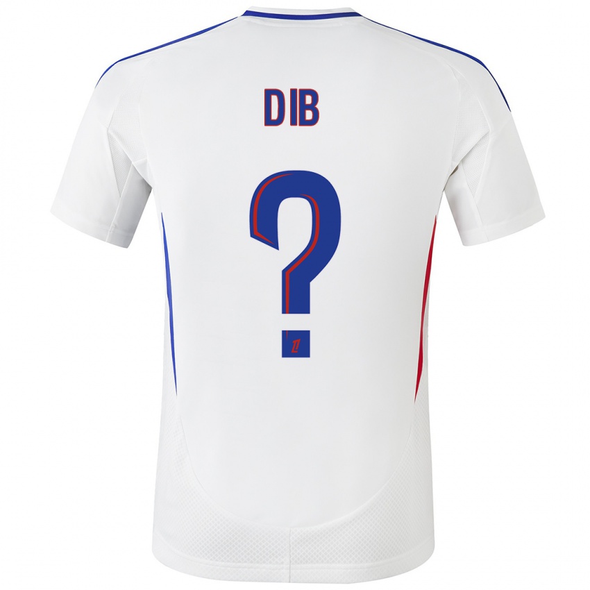 Niño Camiseta Djibrail Dib #0 Blanco Azul 1ª Equipación 2024/25 La Camisa Perú