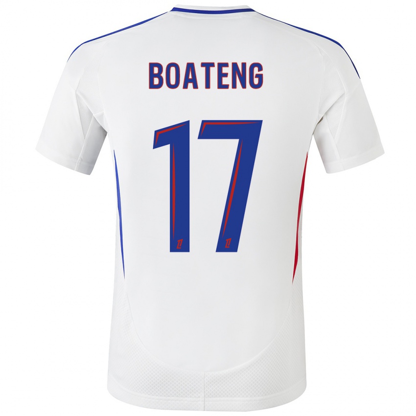 Niño Camiseta Jerome Boateng #17 Blanco Azul 1ª Equipación 2024/25 La Camisa Perú