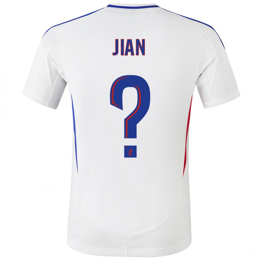 Niño Camiseta Tao Jian #0 Blanco Azul 1ª Equipación 2024/25 La Camisa Perú