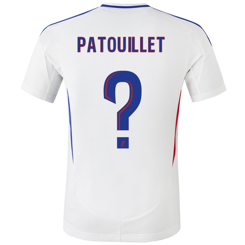 Niño Camiseta Mathieu Patouillet #0 Blanco Azul 1ª Equipación 2024/25 La Camisa Perú