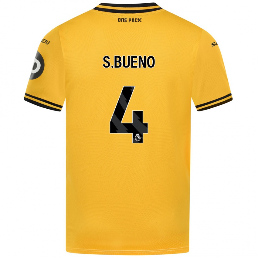 Niño Camiseta Santiago Bueno #4 Amarillo 1ª Equipación 2024/25 La Camisa Perú