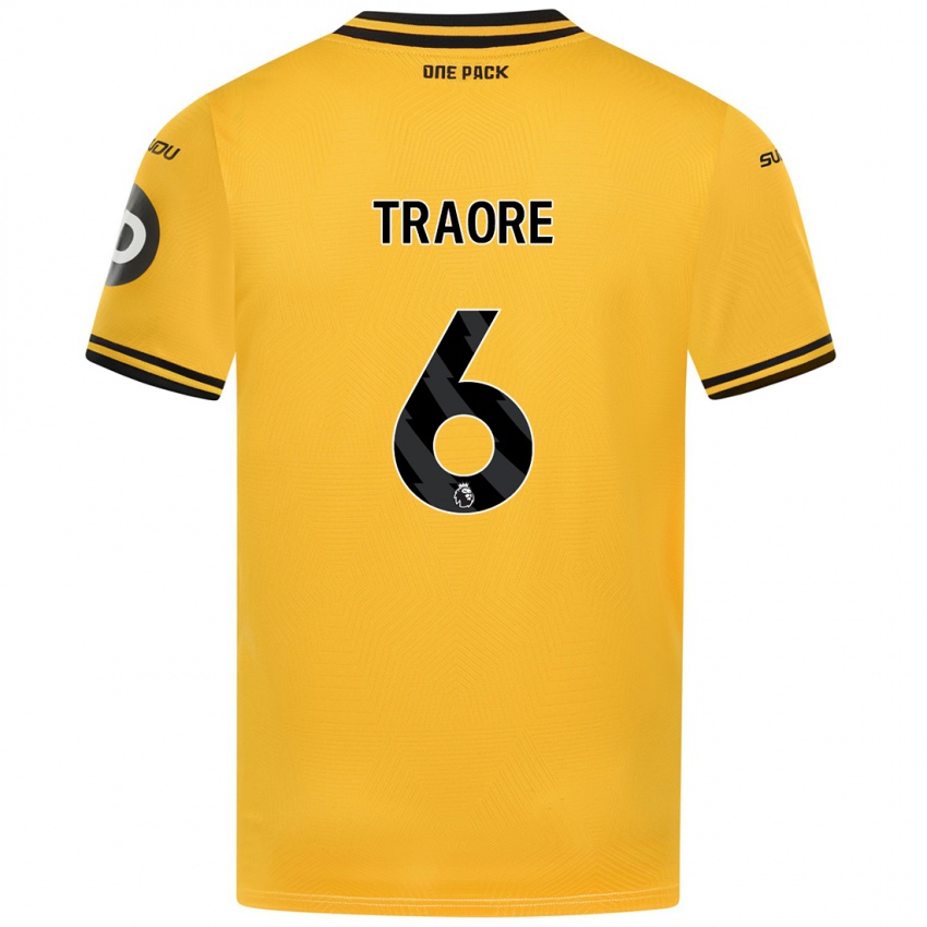 Niño Camiseta Boubacar Traoré #6 Amarillo 1ª Equipación 2024/25 La Camisa Perú