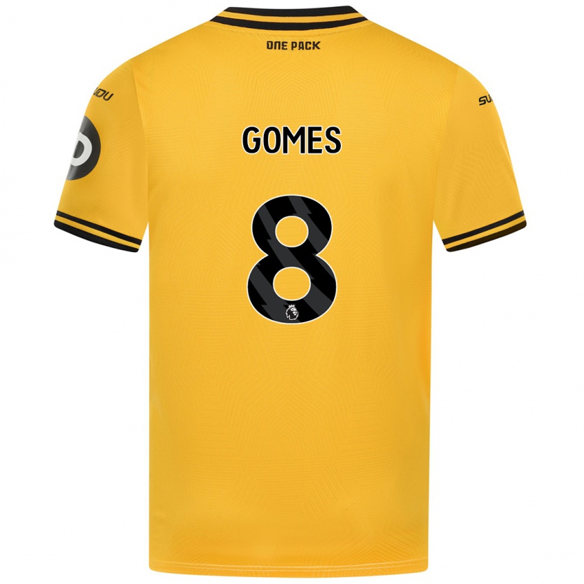 Niño Camiseta Joao Gomes #8 Amarillo 1ª Equipación 2024/25 La Camisa Perú