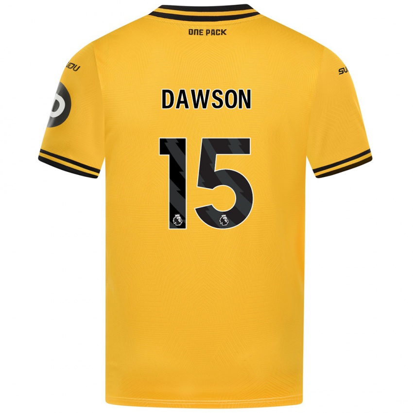 Niño Camiseta Craig Dawson #15 Amarillo 1ª Equipación 2024/25 La Camisa Perú