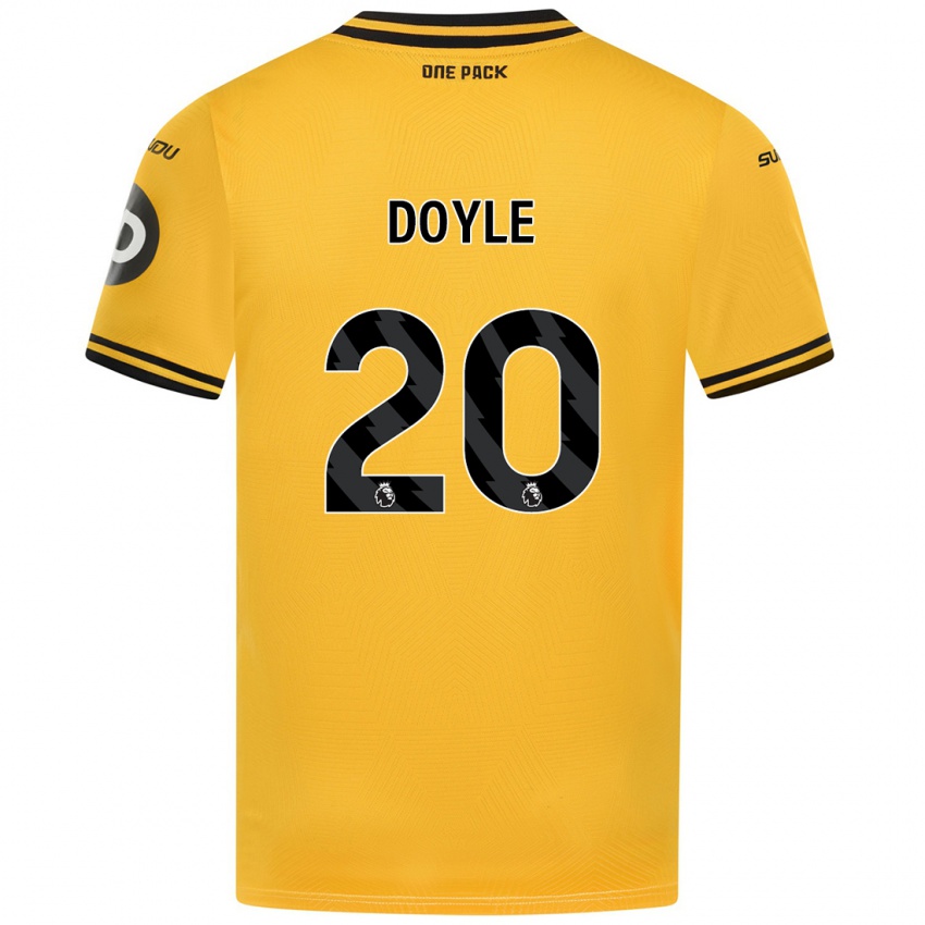 Niño Camiseta Tommy Doyle #20 Amarillo 1ª Equipación 2024/25 La Camisa Perú