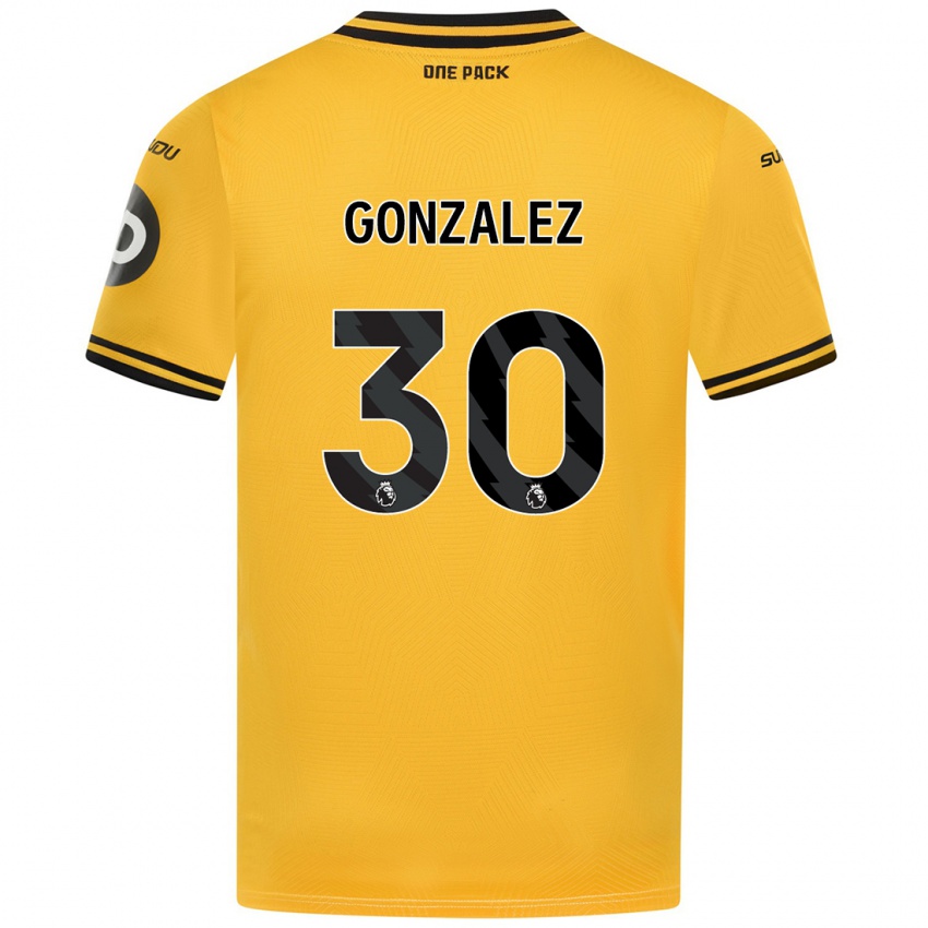 Niño Camiseta Enso González #30 Amarillo 1ª Equipación 2024/25 La Camisa Perú