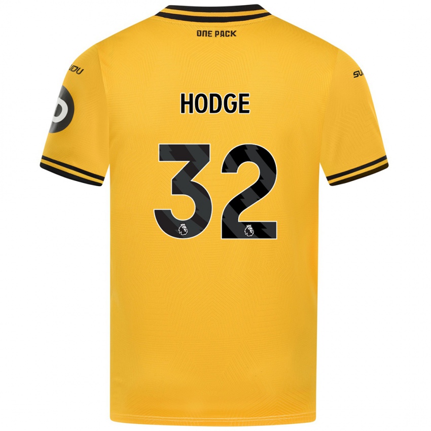 Niño Camiseta Joe Hodge #32 Amarillo 1ª Equipación 2024/25 La Camisa Perú