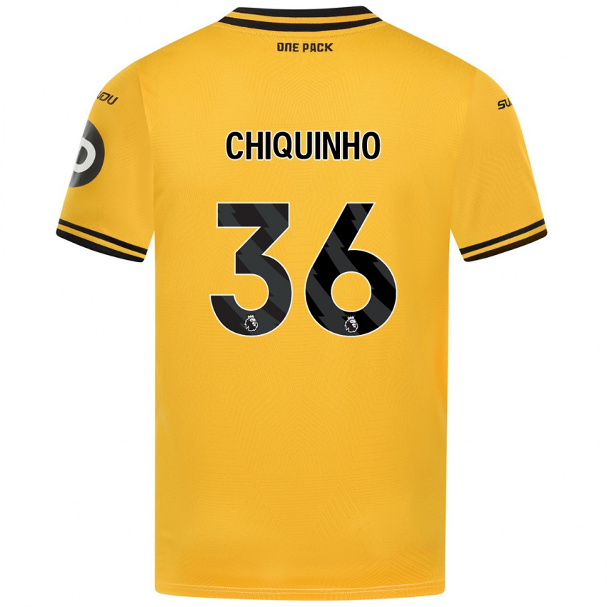 Niño Camiseta Chiquinho #36 Amarillo 1ª Equipación 2024/25 La Camisa Perú