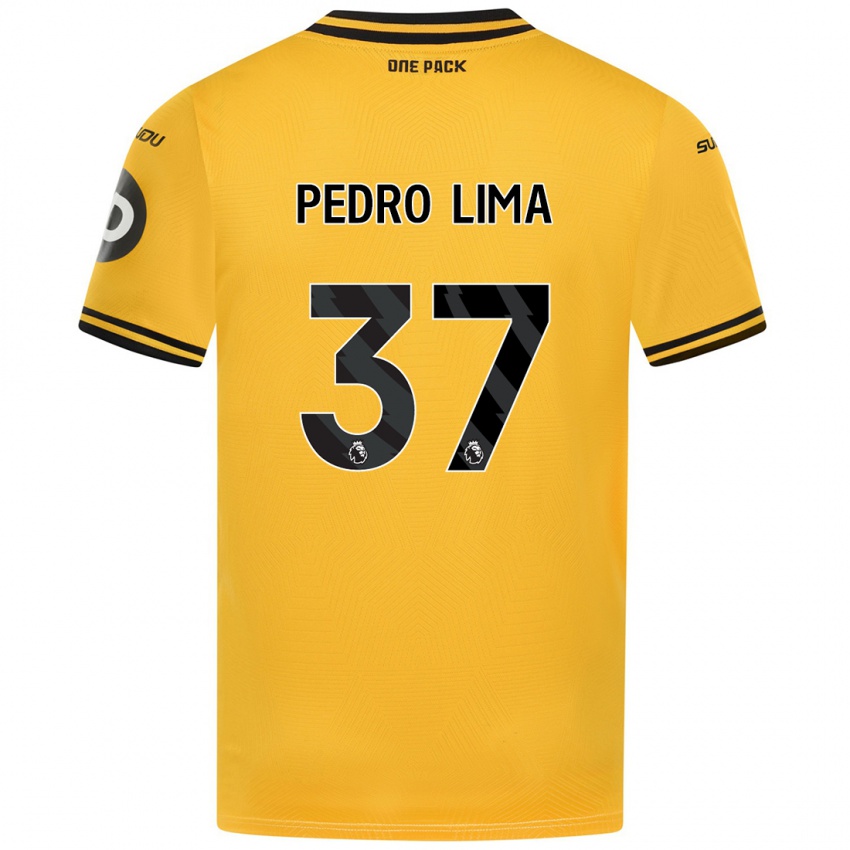 Niño Camiseta Pedro Lima #37 Amarillo 1ª Equipación 2024/25 La Camisa Perú