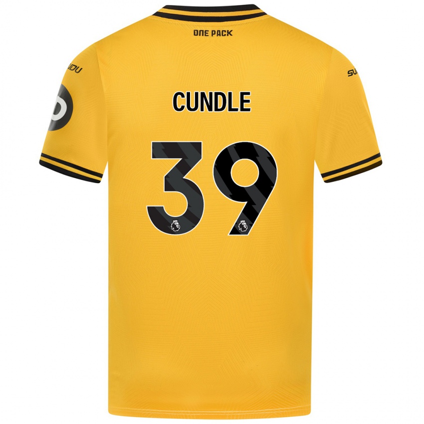 Niño Camiseta Luke Cundle #39 Amarillo 1ª Equipación 2024/25 La Camisa Perú