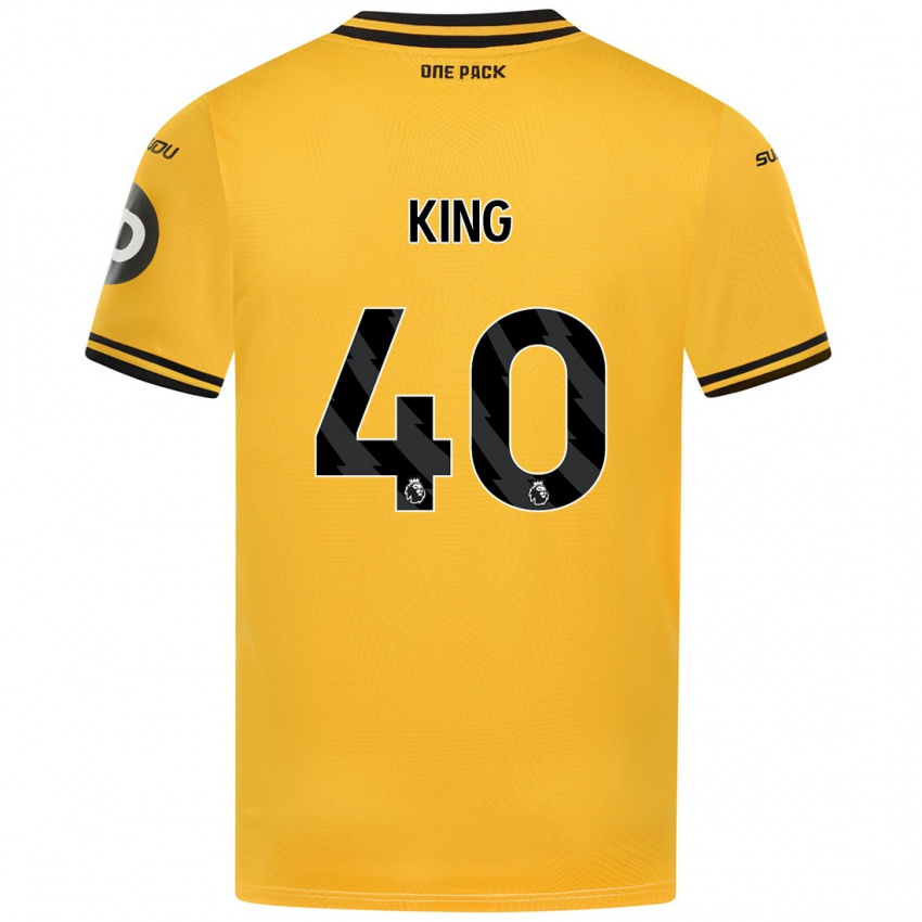 Niño Camiseta Tom King #40 Amarillo 1ª Equipación 2024/25 La Camisa Perú