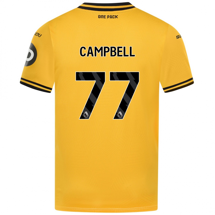 Niño Camiseta Chem Campbell #77 Amarillo 1ª Equipación 2024/25 La Camisa Perú