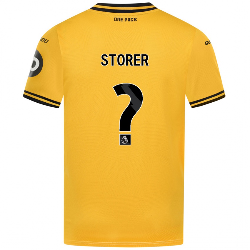 Niño Camiseta James Storer #0 Amarillo 1ª Equipación 2024/25 La Camisa Perú