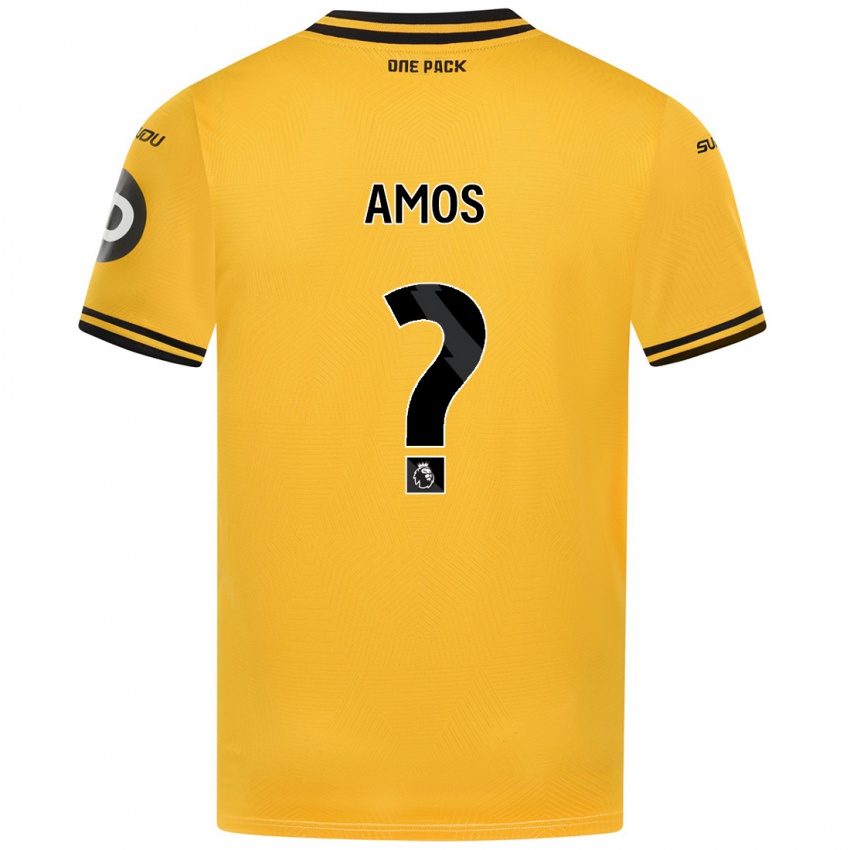 Niño Camiseta Stan Amos #0 Amarillo 1ª Equipación 2024/25 La Camisa Perú