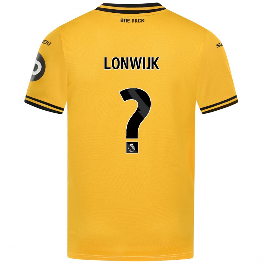 Niño Camiseta Nigel Lonwijk #0 Amarillo 1ª Equipación 2024/25 La Camisa Perú