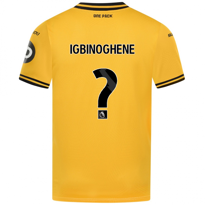 Niño Camiseta Testimony Igbinoghene #0 Amarillo 1ª Equipación 2024/25 La Camisa Perú