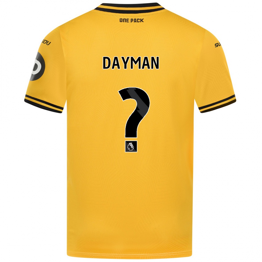 Niño Camiseta Myles Dayman #0 Amarillo 1ª Equipación 2024/25 La Camisa Perú