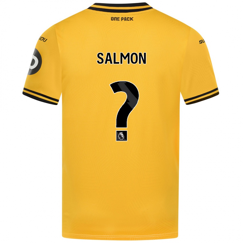 Niño Camiseta Fabian Salmon #0 Amarillo 1ª Equipación 2024/25 La Camisa Perú