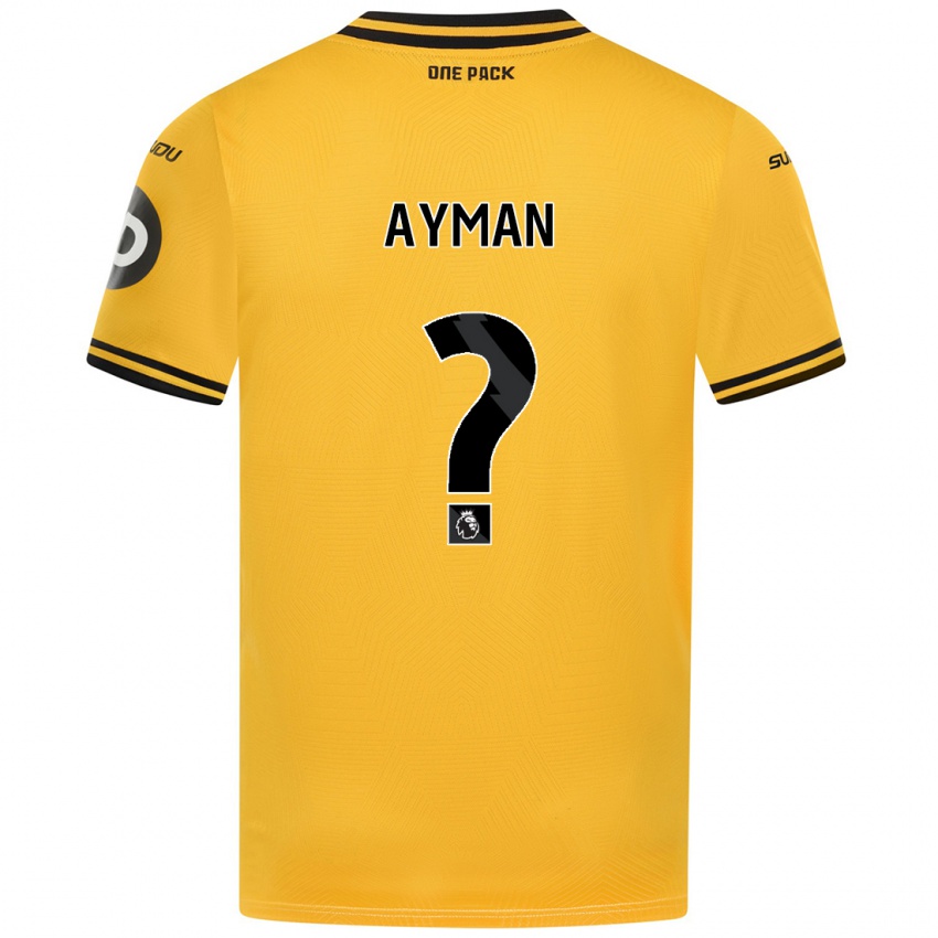 Niño Camiseta Alvin Ayman #0 Amarillo 1ª Equipación 2024/25 La Camisa Perú