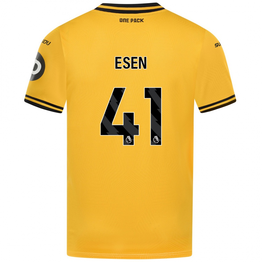 Niño Camiseta Josh Esen #41 Amarillo 1ª Equipación 2024/25 La Camisa Perú