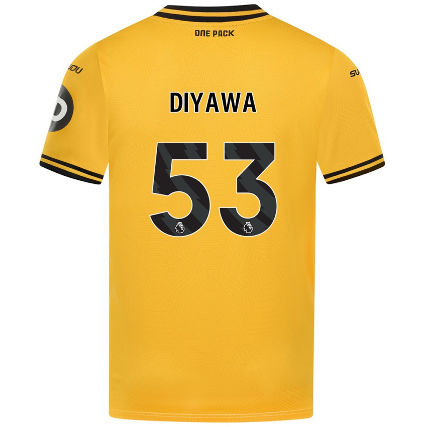 Niño Camiseta Aaron Keto-Diyawa #53 Amarillo 1ª Equipación 2024/25 La Camisa Perú